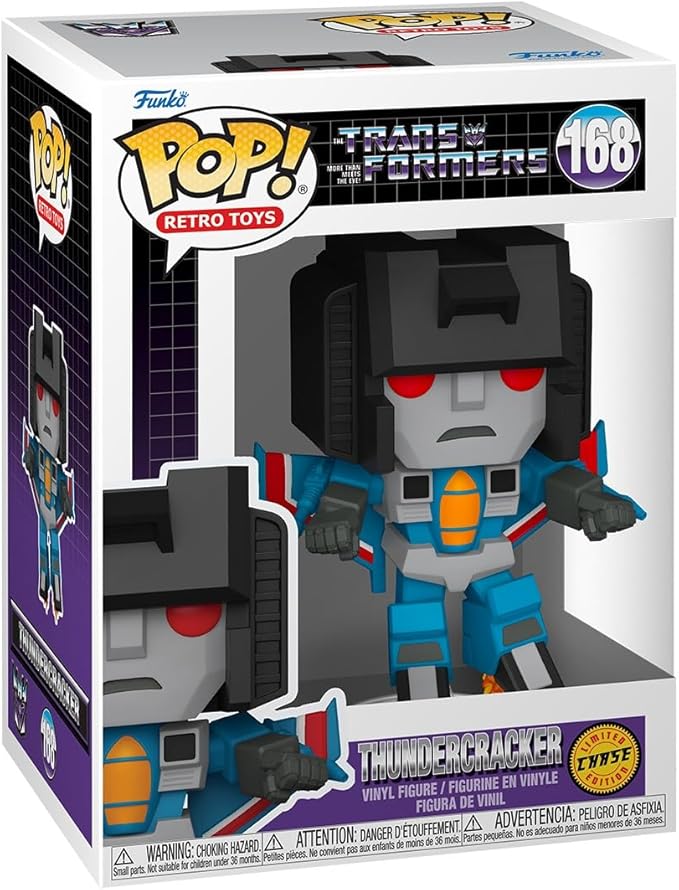 Funko Pop! Retro Toys: Transformers - Sky Warp - 1/6 Odds for Rare Chase Variant Thundercracker - Collectable Vinyl Figure - Gift Idea - Official Merchandise - Toys for Kids & Adults