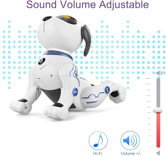 GoolRC Remote Control Robot Dog, RC Stunt Dog Robot Electronic Pet for Christmas Birthday