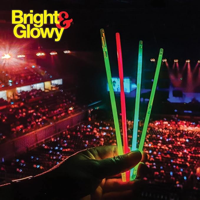 500 Glow Sticks Party Pack Necklaces And Bracelets - Ultra Bright Glow in The Dark Party Supplies, Bulk 8” Mixed Colors 200 Sticks And 300 Accessories - for Halloween, Christmas, Birthday