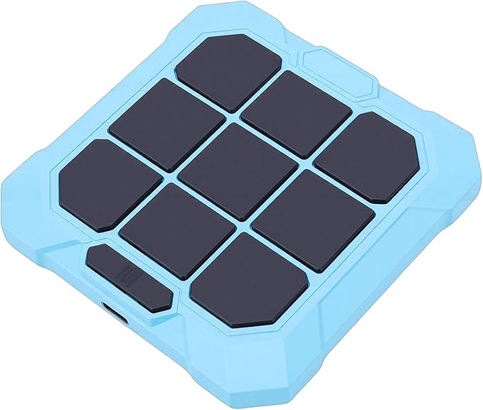 Handheld Toe Game, 6 in 1 Electronic Rechargeable Kids Game, Silent Mode with Multiple Modes, Ideal for 6 12 Years Old Boys, Girls & Adults (Blue)