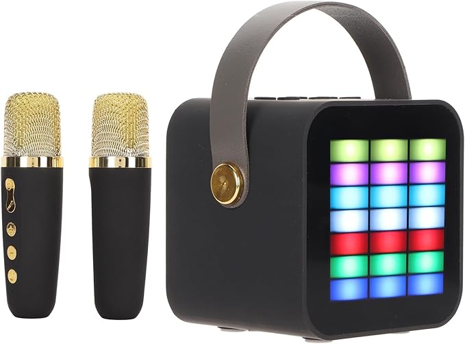 Kids Karaoke Machine karaoke machine kids Portable BT 5.3 Crystal Clear Sound Children Mini Karaoke Machine Multi Sound Effects for Party for Laptops for Mobile Phones Karaoke Machines
