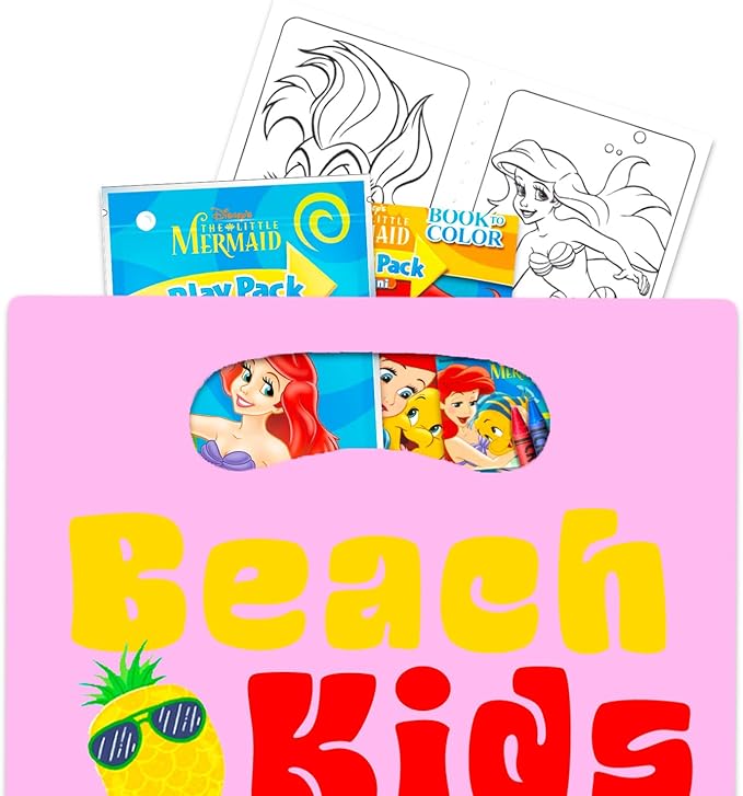 Disney The Little Mermaid Mini Party Favors Set - Bundle with 24 Ariel Play Packs with Coloring Pages, Stickers, More | The Little Mermaid Party Supplies