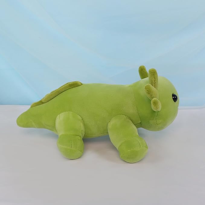 10.8 inch Plush Axolotl Stuffed Animal, Axolotl Plush Toys, Cute Stuffed Cotton Plush Pillow Kawaii Salamander Gifts for Girls & Boys, Plushies has (Green Axolotl Plush)