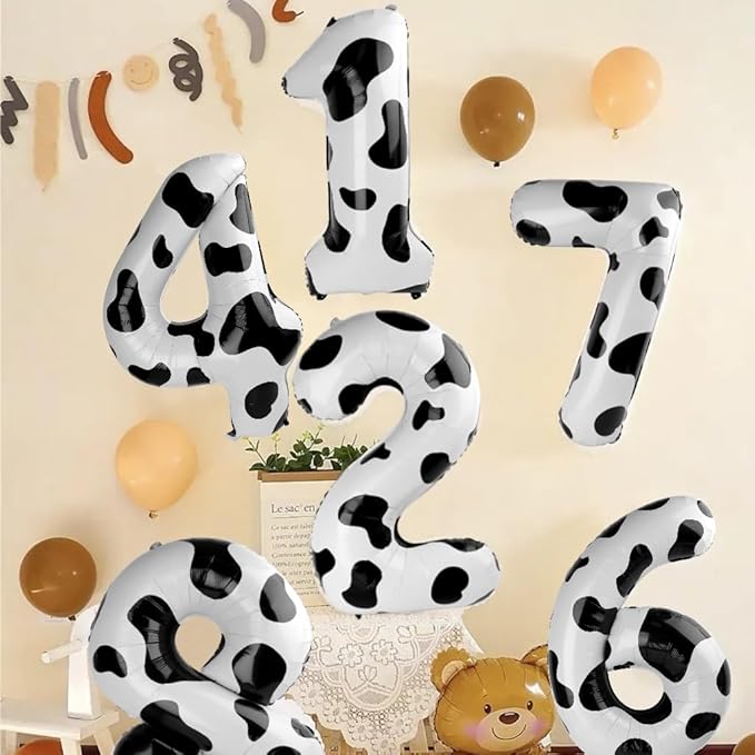 Number 6 Balloon 40 Inch, 6 7 Six Seven Birthday Decorations, 6th Birthday Balloon for Boy Girl, White Black 16 60 61 65 Numbers Balloons Graduations Anniversary Supplies
