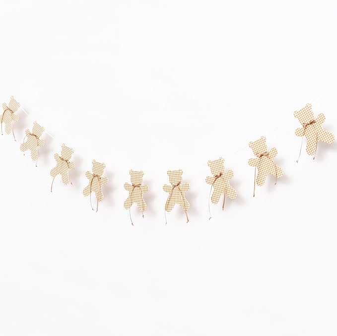 We Can Bearly Wait Banner - Teddy Bear Gender Reveal Neutral Party Garland For Baby Shower,Bear Theme Birthday Party Hanging Banner Photo Props