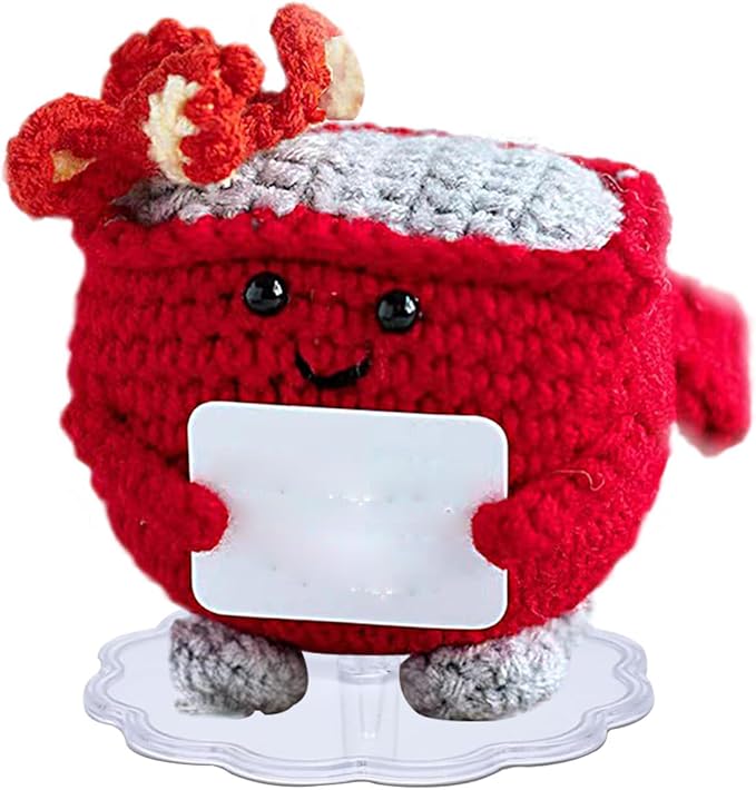 GL-Turelifes 12PCS Crochet Doll Base Needle Holder, Positive Crochet Animals Flowers Plant Stand Mini Doll Toys Display Stand Base Showcase Holder for Toys, Collectible, Miniature Things (SetB)