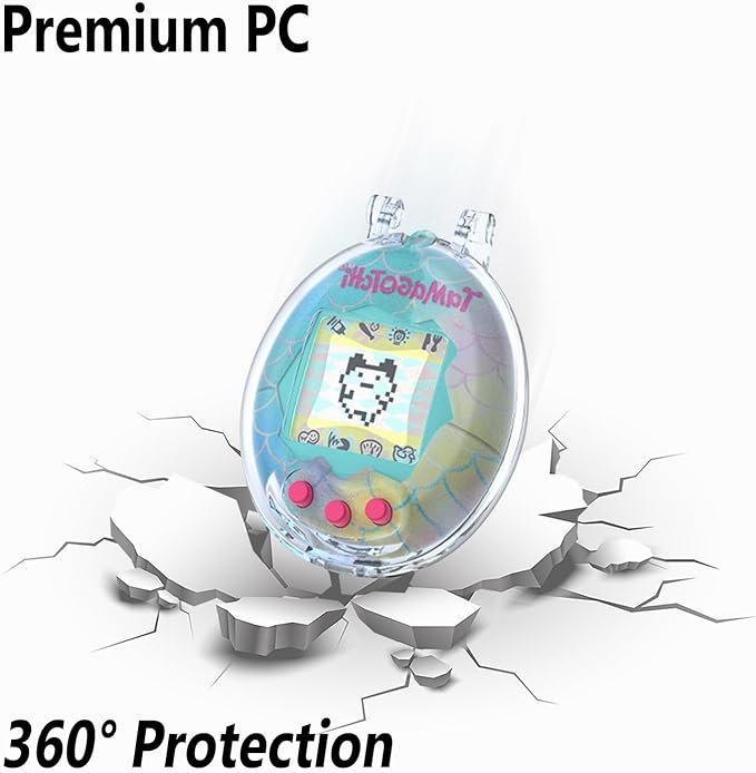 Geiomoo PC Case for Tamagotchi Original Digital Pet, Soft Flexible Scratch Resistant Protective Cover (Blue)
