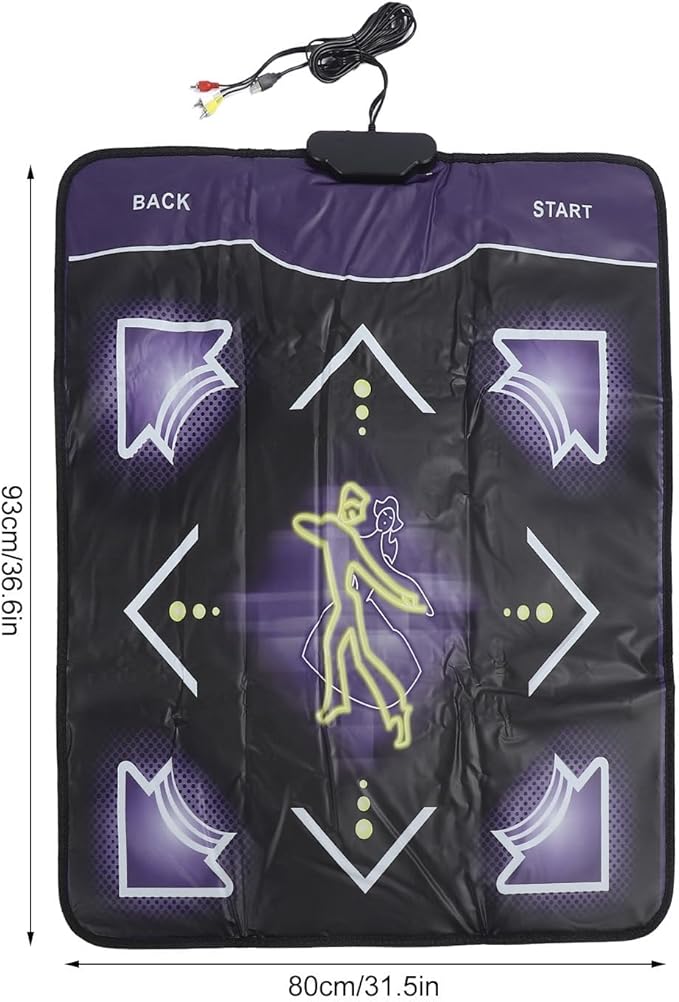 JEOZBM Dance Mat, Non Slip Dance Pad, Double Dance Mat for Kids Adults Girls Boys