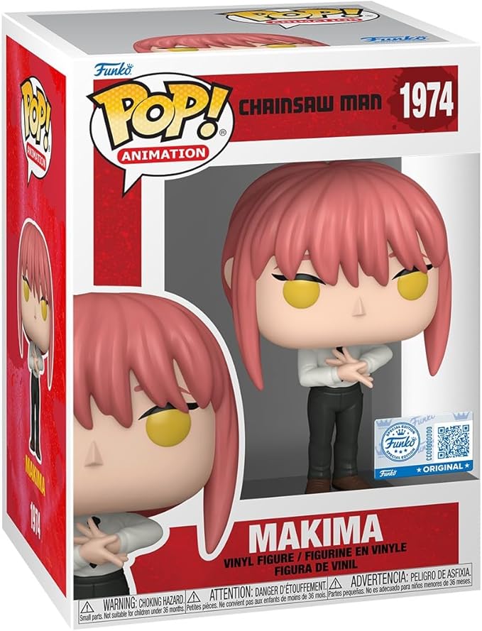 Funko Pop! Animation: Chainsaw Man - Makima - Collectable Vinyl Figure - Gift Idea - Official Merchandise - Toys for Kids & Adults - Anime Fans - Model Figure for Collectors and Display