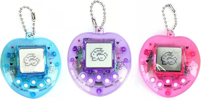 Mini Heart Shaped Pet Digital Toy - Handheld Virtual Electronic Pet Game Machine for Kids & Pet Lovers