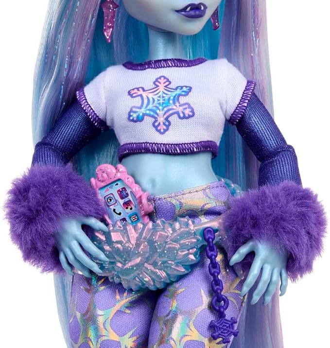 Monster High Doll, Abbey Bominable Yeti Fashion Doll with Pet Mammoth and Themed Accessories