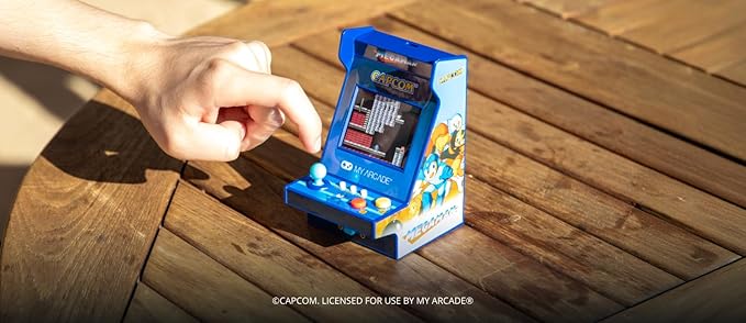 My Arcade Mega Man Nano Player Pro: 4.8" Portable Mini Arcade with 6 Games, 2.4" Screen Color Display, Retro