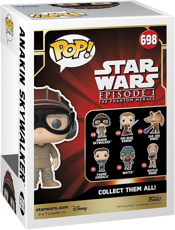 Funko POP! Star Wars: Episode 1 The Phantom Menace Anniversary - Anakin Skywalker with Helmet - Collectable Vinyl Figure - Gift Idea - Official Merchandise - for Kids & Adults - Movies Fans