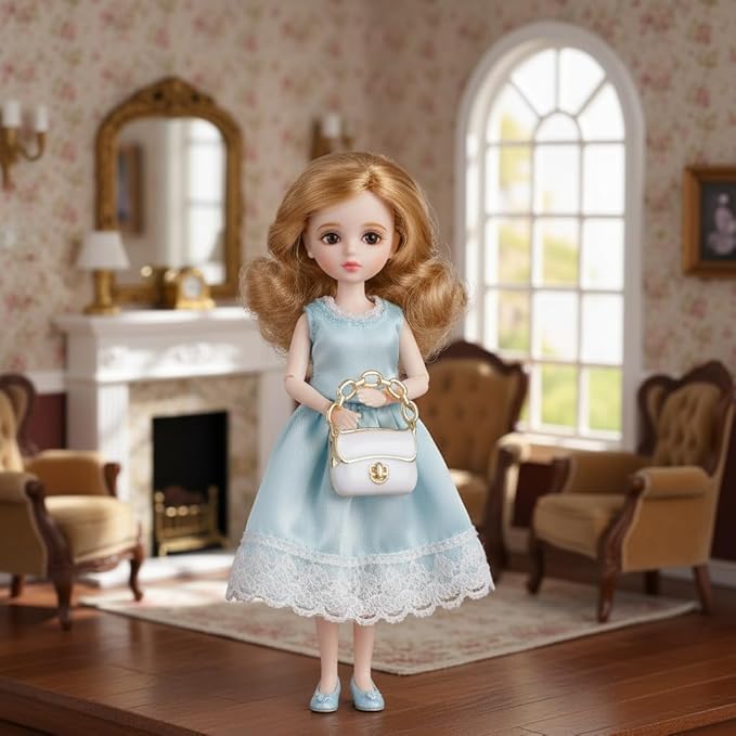 3Pcs Miniature Handbag Doll House Bags Decorate Doll Handbag Miniature Bag Model Mini Packet Chain Wallet Purse Spacer Charm Jewelry DIY Crafts Charm Tiny Purse