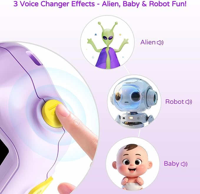 Video Walkie Talkies for Kids, Kids Walkie Talkies 2 Pack Video Intercom for Age 3-12 Year Old Boys Girls with Rechargeable Battery, Indoor Outdoor Toys for Family Games Outside, Camping, Hiking