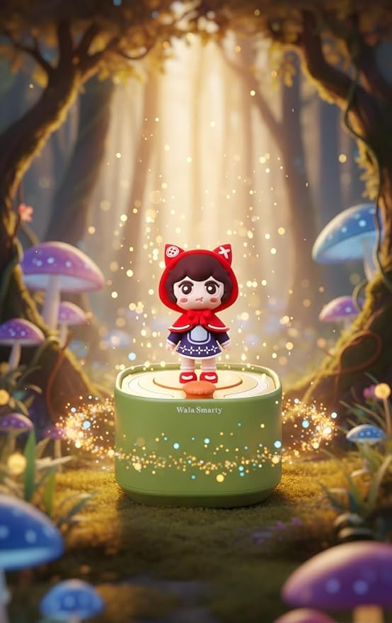 Magic AI Children's Storytelling Toy Machine -Little Red Riding Hood and Alex The Panda's Journey Home Personalized Interactive Stories with Smart Q&A, Fun Character Toys