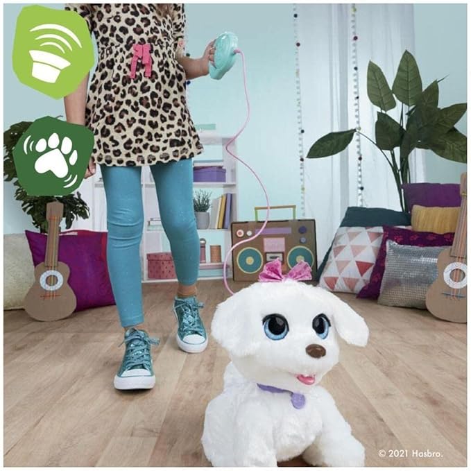 FurReal GoGo My Dancin' Pup, Electronic Pet Toy, Dancing Toy with 50+ Sounds and Reactions, Interactive Toys, Ages 4 and Up, White