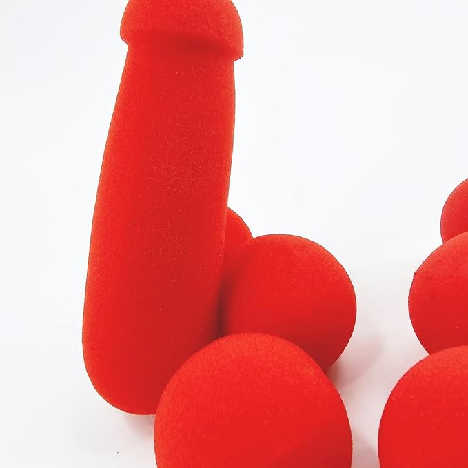 Banana Prank Sponge,with 4 Red Balls Funny Magic Trick Gimmick Props for Adults,Stage Magic Accessories Parties,Imagination Stimulating Gimmick Accessories