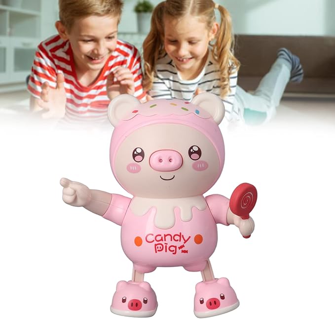 TOPINCN Dancing Pig Electronic Toys Play Dancing Pig Interactive Toys Cool Light Clear Sound Home Entertainment ()