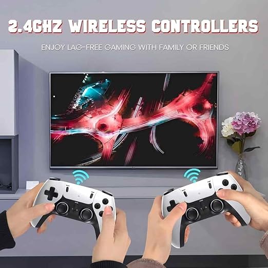 Upgrade M15 Retro Game Stick Pro, 64GB/128GB Storage, Retro Gaming Console with Wireless Controller, Plug & Play for TV PC, Supports Multiple-Open-source Emulator Platform (128, GB)