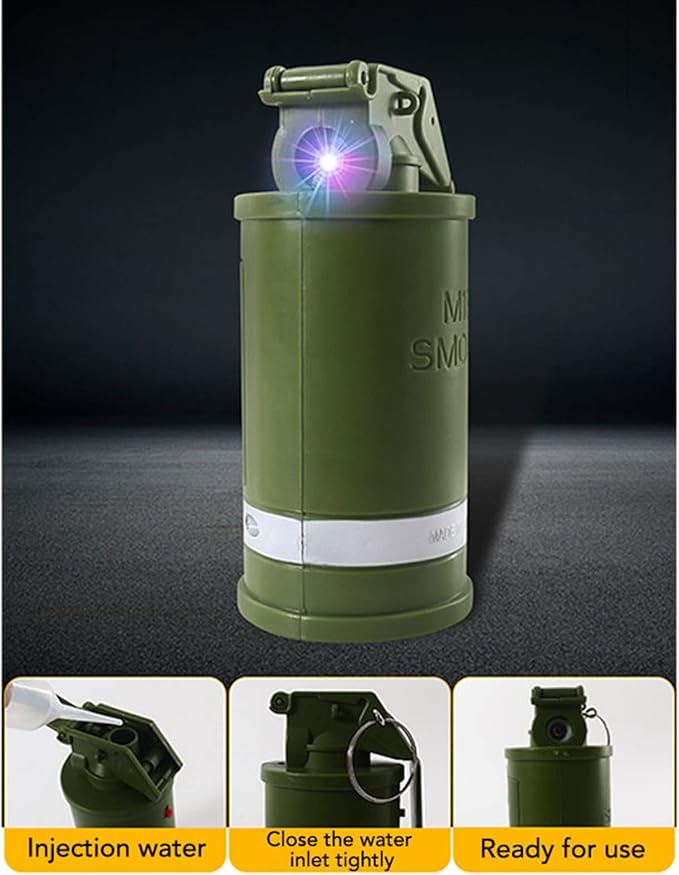 Luqeeg Handheld Smoke Bomb Smoke Machine Toys, Fun Cool Simulation Lights and Music Electric Fog Machine Handheld Sprayer Toys for Kids