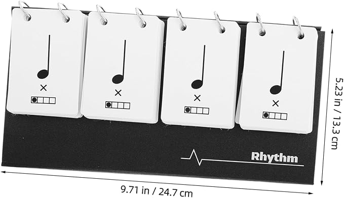 Music Education Tool Rhythm Learning Cards Versatile Music Practice Flashcards Set