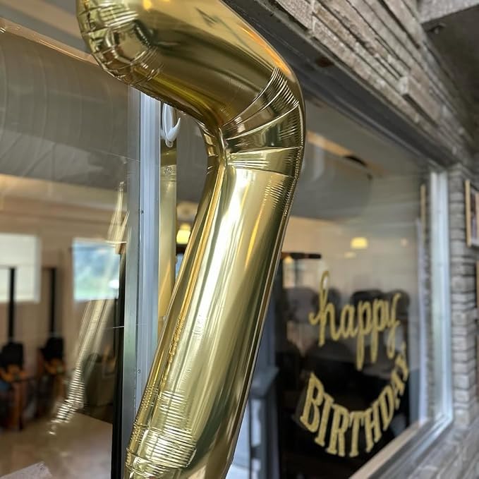 Champagne Gold 7 Balloon, Number Balloons 40 Inch, Light Gold 7th Birthday Decorations for Girls Kids, Party Decoration for Women, Number 7 Balloon