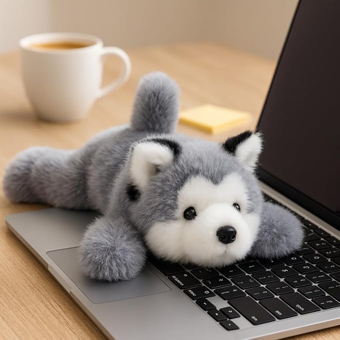 Adorable Husky Stuffed Animal Soft Plush Husky Dog Plush Toy Cute Birthday Gifts for Kids Adults