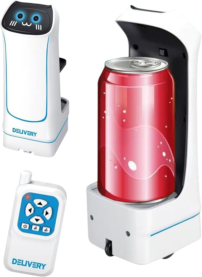 Interactive Remote Control Robot - Smart Food Delivery Robot for Home, Playroom, School, Preschool, Party, Holiday, Daycare, Family Fun, and Game Night Entertainment