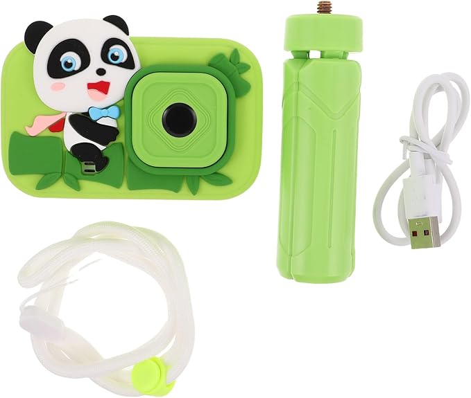 Toyvian Camera Dual Lens Digital Photo and Video Camera for Boys with 2.4-inch IPS Screen Portable Starter for Travel and Birthday
