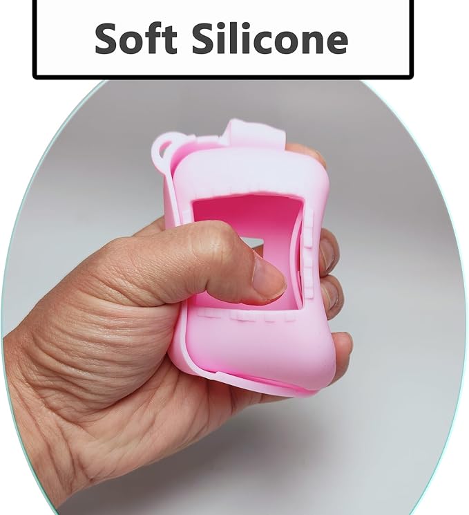 JCHPINE Silicone Cover Case for Bitzee Interactive Digital Pet and Case, Protective Skin Sleeve for Bitzee Virtual Electronic Pets Accessories (for Original 15 Animals) (Pink)