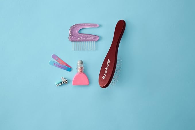 American Girl 18-inch Doll Accessories Doll Brush with Sturdy Wooden Handle and Wire Bristles, For Ages 8+