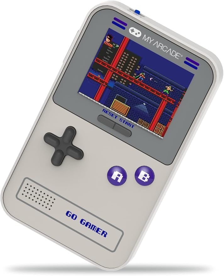 My Arcade Go Gamer Classic-Purple: Portable Electronic Game Console with 300 Games, Full Color 2.5" Screen - Fun for The Entire Family(DGUN-3910)