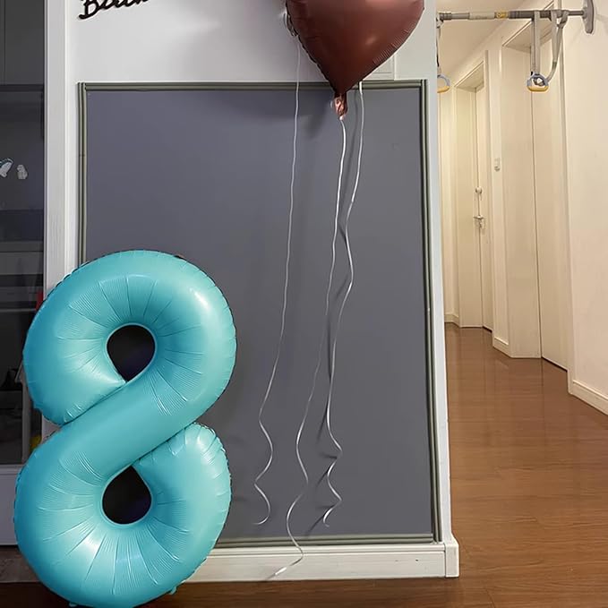 40 Inch Light Blue Number 18 Digital Balloon,Jumbo Mylar Foil Helium Balloon for 18 Balloons for Birthday Party,Wedding Anniversary Party Decorations