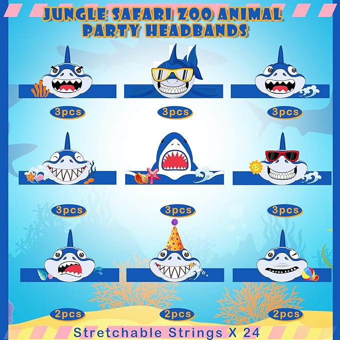 24 Pcs Party Hats for Kids Paper Headbands Crown for Boys Girls, Birthday Party Decoration Favors