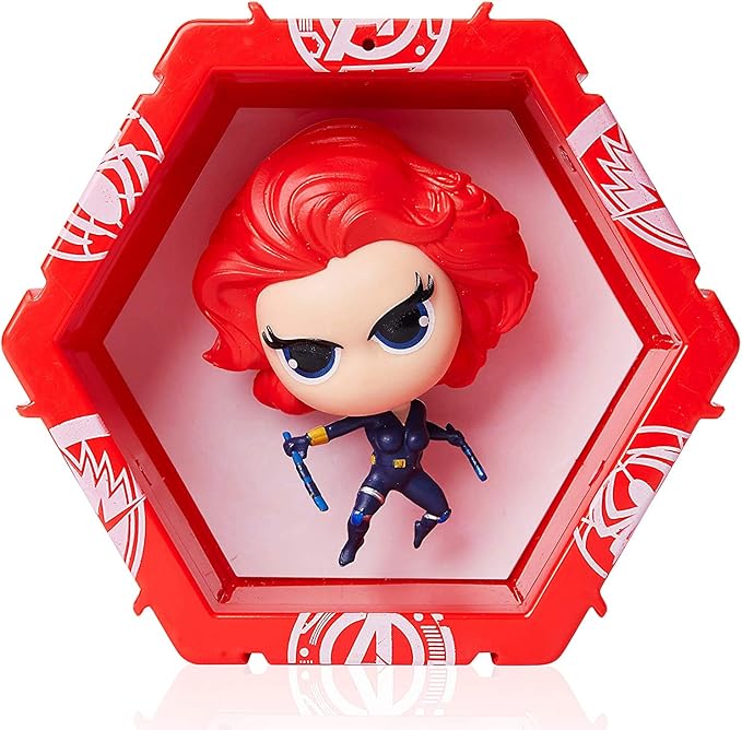 WOW! PODS Avengers Collection - Black Widow | Superhero Light-Up Bobble-Head Figure | Official Marvel Collectable Toys & Gifts