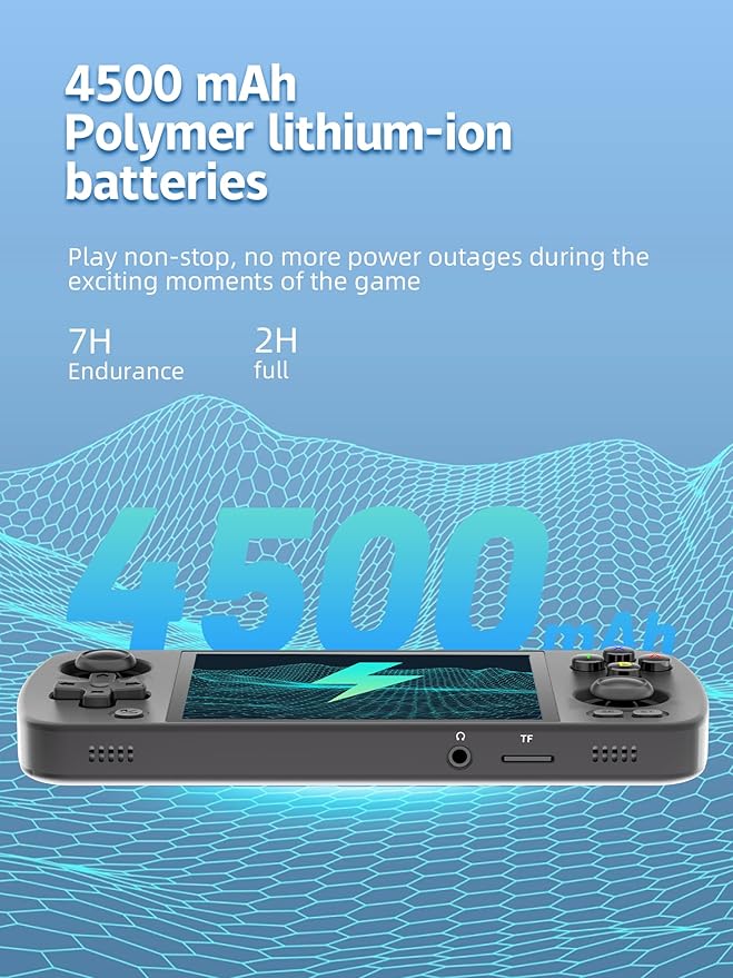 Retro Handheld Game Aluminum Alloy, Android 12 Built-in 128G TF Card 3172 Games,4 inch IPS Touch Screen with Game Front-end,RG405M Supports OTA Wireless Upgrade