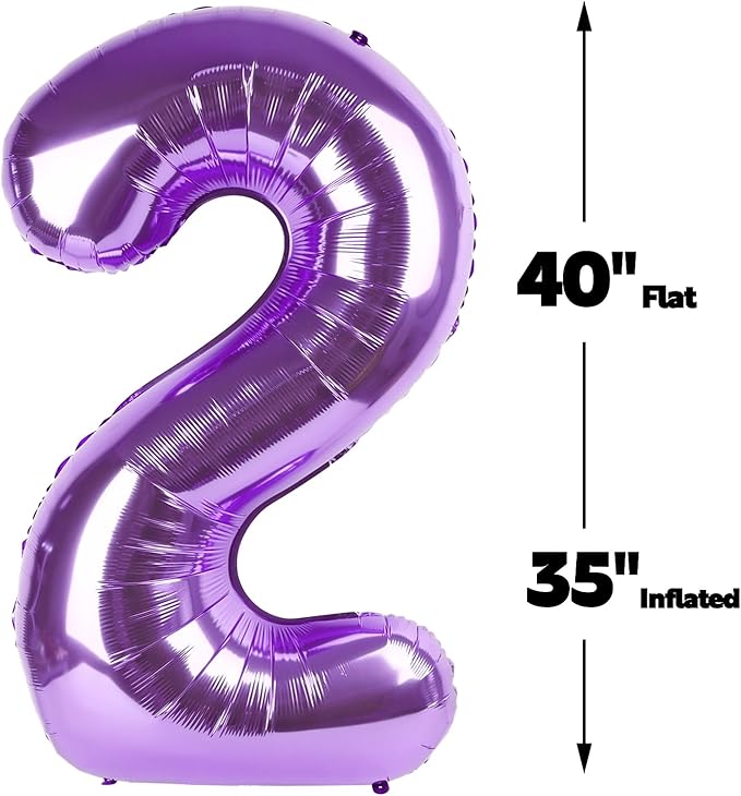 Purple Number 27 Balloon 40 Inch Birthday Decorations, Number 27 Balloon Birthday Party Decorations, Anniversary Decorations Graduations Party Supplies