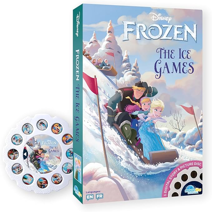 Moonlite Storytime - Disney's Frozen The Ice Games - A Magical Read Together - Projector Sold Separately - Single Disc Pack for Kids & Toddlers - Learning Gifts for Kids Ages 12 Months & Up