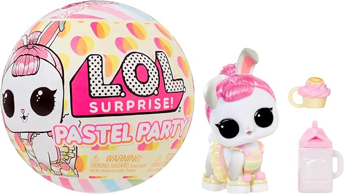 LOL Surprise Pastel Party Collection Limited-Edition Doll with 6+ Surprises to UNbox Including Hops Bunny with Matching Easter Fashions and Accessories – Great Gift for Kids Ages 4+