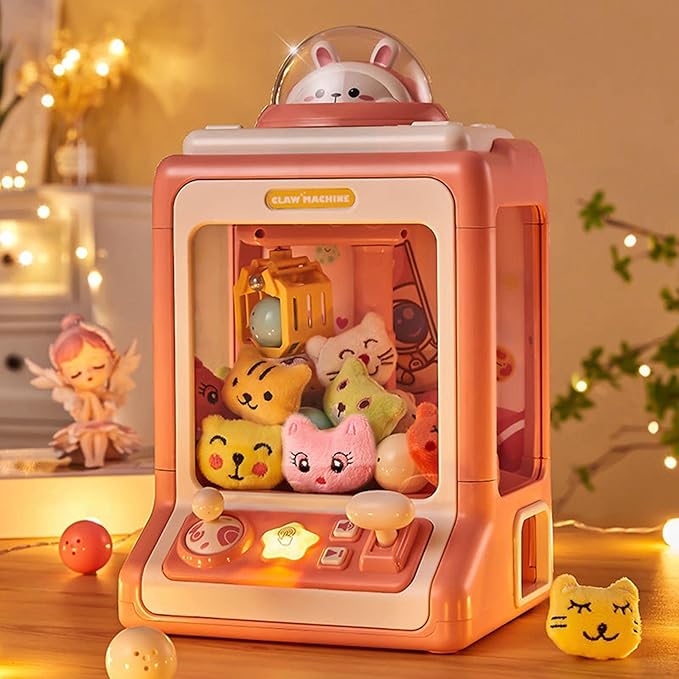 Small Claw Machine,Kids Arcade Claw Machine, Pink