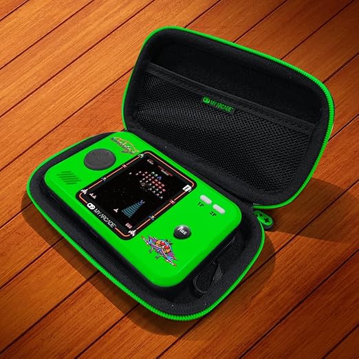 My Arcade Galaga Pocket Player Bundle: Officially Licensed, Portable Gaming Console, Travel Case, Screen Protector Included