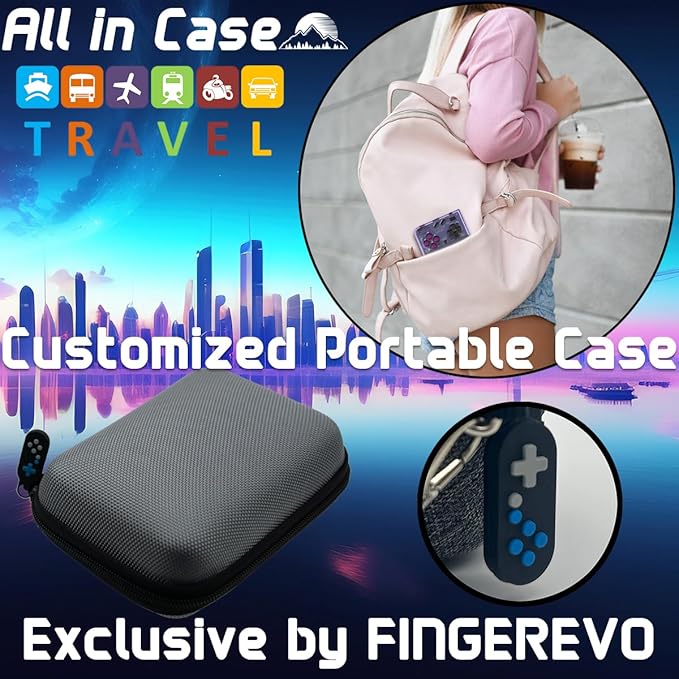 Miyoo Mini Plus OnionOS Handheld Game Console 3.5-inch 640*480 Screen 3000mAh Miyoo-mini+ with Portable Case Transparent Purple
