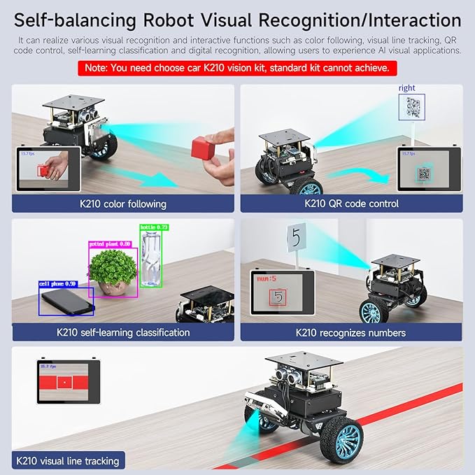 Yahboom Self-Balancing Robot Kit for STM32 Robots,with 4-Way Patrol Module,Supports Multi-Channel Type, Suitable for Teenagers,Suitable for STEM Projects
