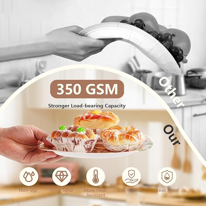 96 Pcs Western Rodeo Party Supplies 350 GSM Western Cowboy Plates and Napkins Howdy Cowgirl Tableware Set for Yeehaw Western Wild West Theme Birthday Party Decorations Baby Shower Favors Serves 24