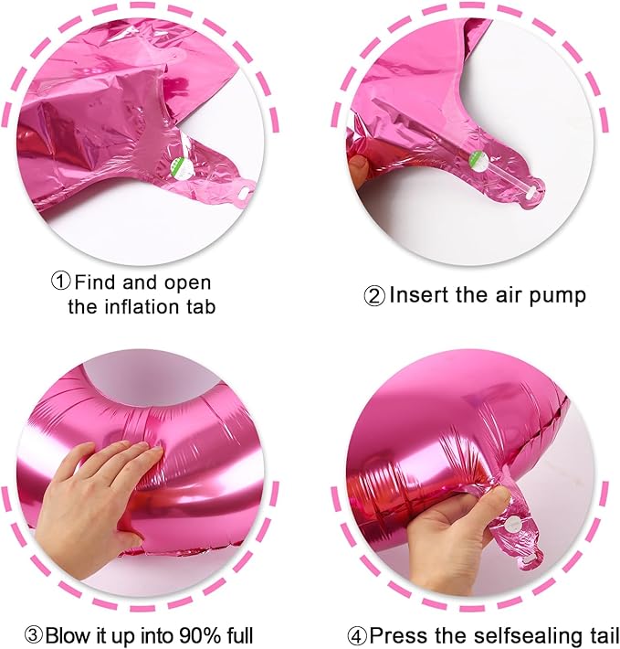 Pink 9 Number Balloon 40 Inch, Jumbo Giant Happy 9th 19 29 39 49 99 Birthday Party Decorations, Large Nine Mylar Foil Anniversary Birthday Party Engagement Decorations
