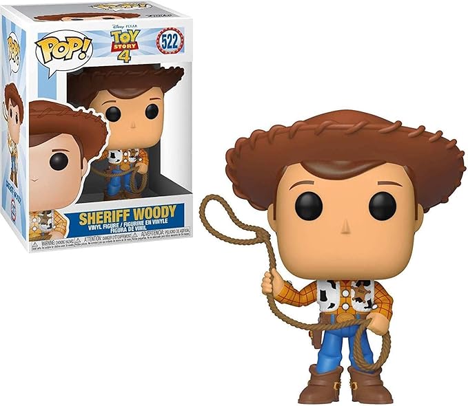 Funko Pop! Movies Vinyl Figure, Toy Story 4 Sheriff Character with Protective Case, 3.75 Inches