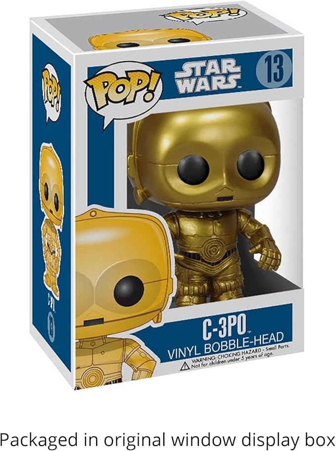 Blue Salamander Emporium Protective Case Bundle – Includes C-3PO #13 Vinyl Figure, Collectible Gift Idea