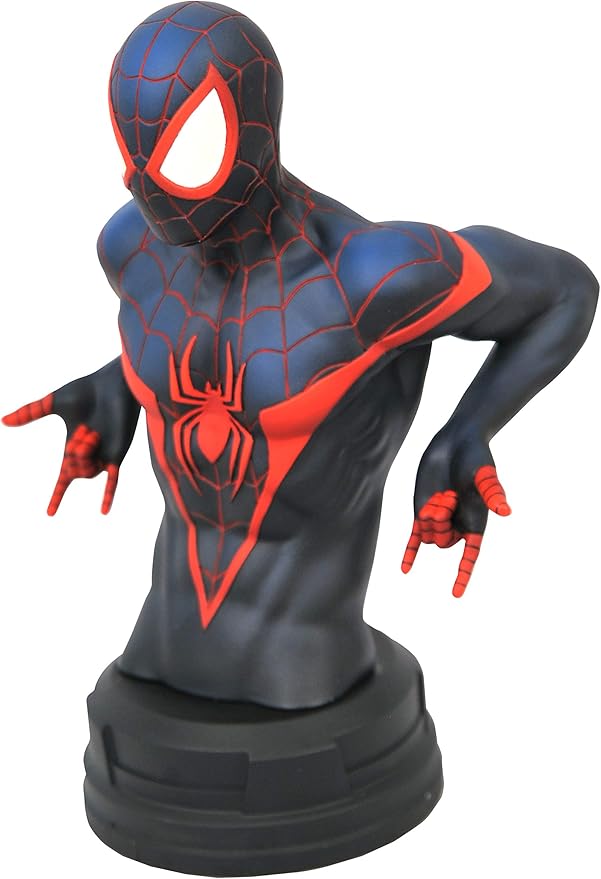 Diamond Select Toys Marvel Comic: Miles Morales 1:7 Scale Bust, Multicolor, 6 inches