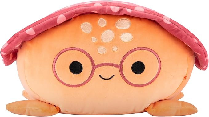 Squishmallows Original 12in Caine The Orange Leatherback Turtle with Glasses – Official Jazwares Plush (Medium-Sized)